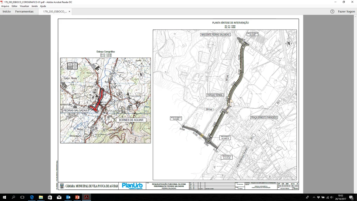 Projeto de requalificação da zona ribeirinha de Pedras Salgadas