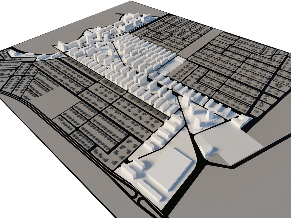 Vista aérea do loteamento IMOLAP em Angola, 88 hectares