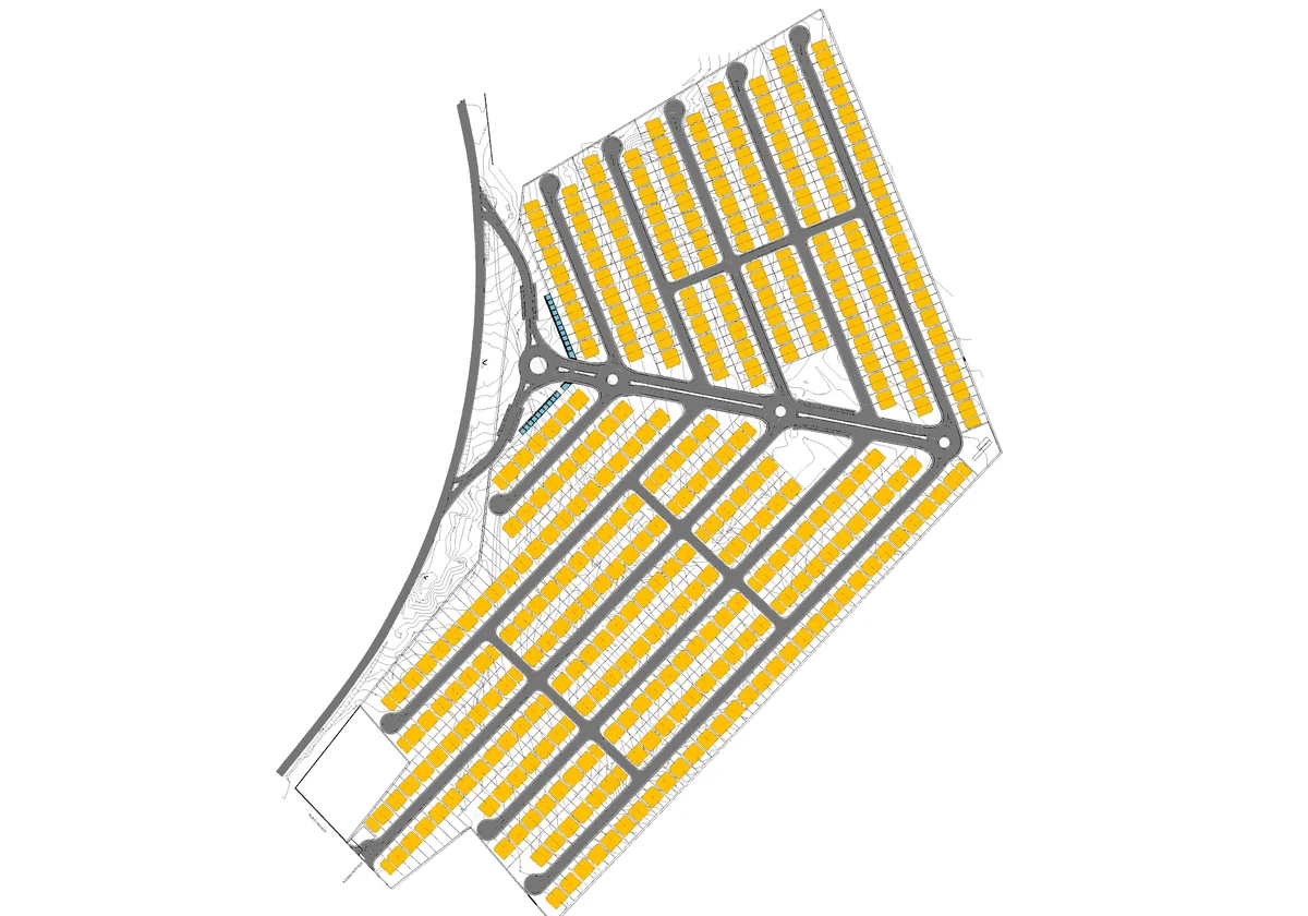 Planta geral do projeto Atlantic City, 25 hectares